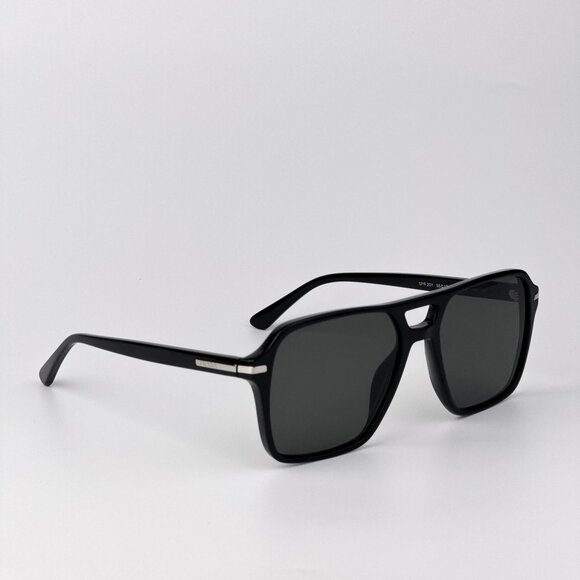 Prada PR20YS Sunglasses – Black Pilot Frame Green Polarized | Model 1AB03R - Picture 4 of 11